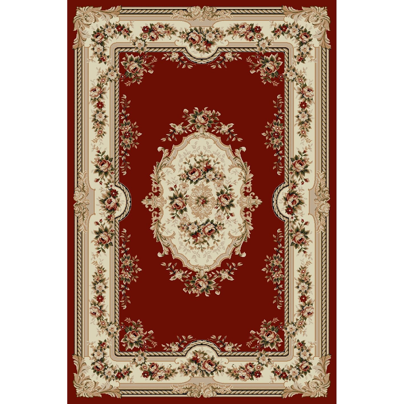 Covor Clasic, Lotos 575, Rosu, 60x110 cm, 1800 gr/mp