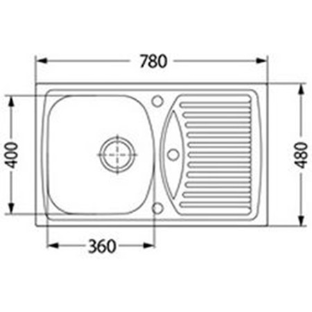 Pachet chiuveta algranit Alveus Record 30, 780x480mm, reversibila, material compozit + Baterie Nela, Negru, sifon cu pop-up inclus