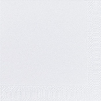 Servetele Duni tissue 33x33 cm, albe, 3 straturi, 125 buc Servetele Duni tissue 33x33 cm, albe, 3 straturi, 125 buc