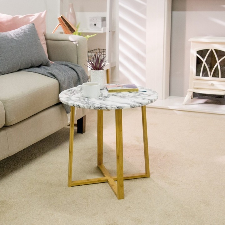 Autocolant d-c-fix Marmura, 67.5cm x 2m, Folie Decorativa Autoadeziva cu Imitatie de Marmura Eleganta, Potrivita Pentru Mobilier, Blaturi Sau Pereti, Culoarea Alb cu Negru