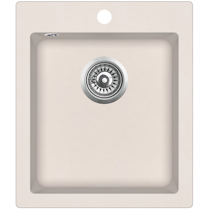 Chiuveta bucatarie Aquasanita, Simplex SQS100-111W, silicsana, bej