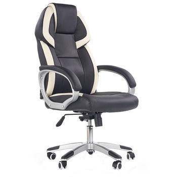 Scaun directorial HM Barton alb - negru Scaun directorial HM Barton alb - negru