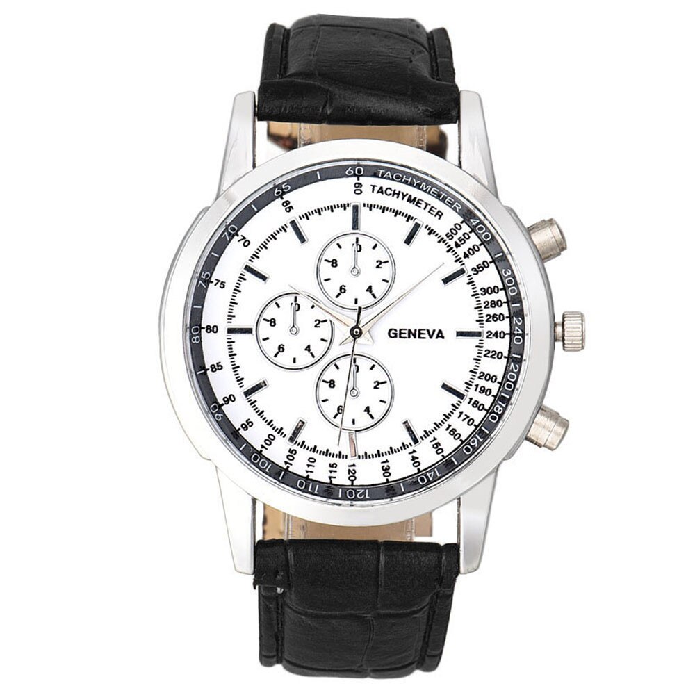 Ceas de dama elegant, Geneva, s7, negru