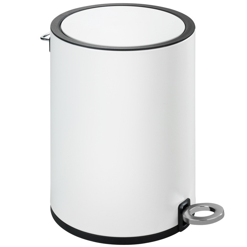 Cos de gunoi Wenko, 3 l, otel, alb