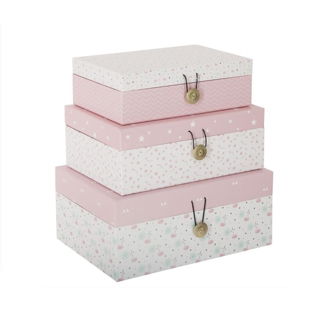 Set cutii Atmosphera Créateur d'intérieur decorative, Roz