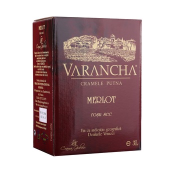 Vin Rosu Sec - Crama Garboiu, Varancha - Merlot - 3 L , 13,5% Vin Rosu Sec - Crama Garboiu, Varancha - Merlot - 3 L , 13,5%