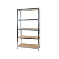 raft metalic pentru depozitare cu 5 polite capacitate maxima 175kgpolita total 875kg dimensiuni 180x90x40cm imagen 5_0_
0
