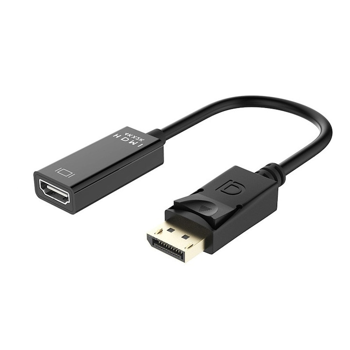 Hope R Display Port HDMI Adapter Kábel, laptophoz, PC-hez, videokártyához, támogatja a 4K felbontást