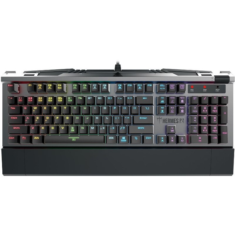 Tastatura mecanica gaming Gamdias Hermes P2, optical Brown