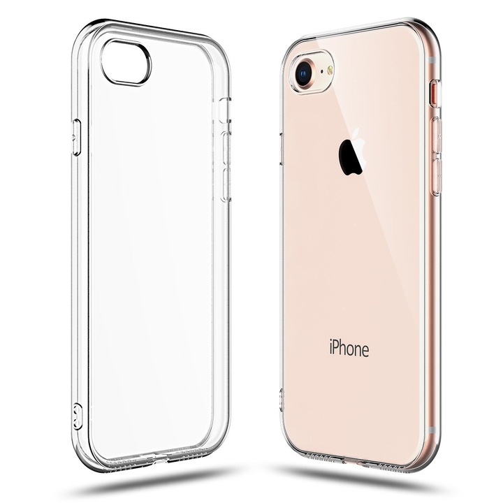 Husa de protectie Ultraslim Compatibil cu iPhone 7, Transparenta