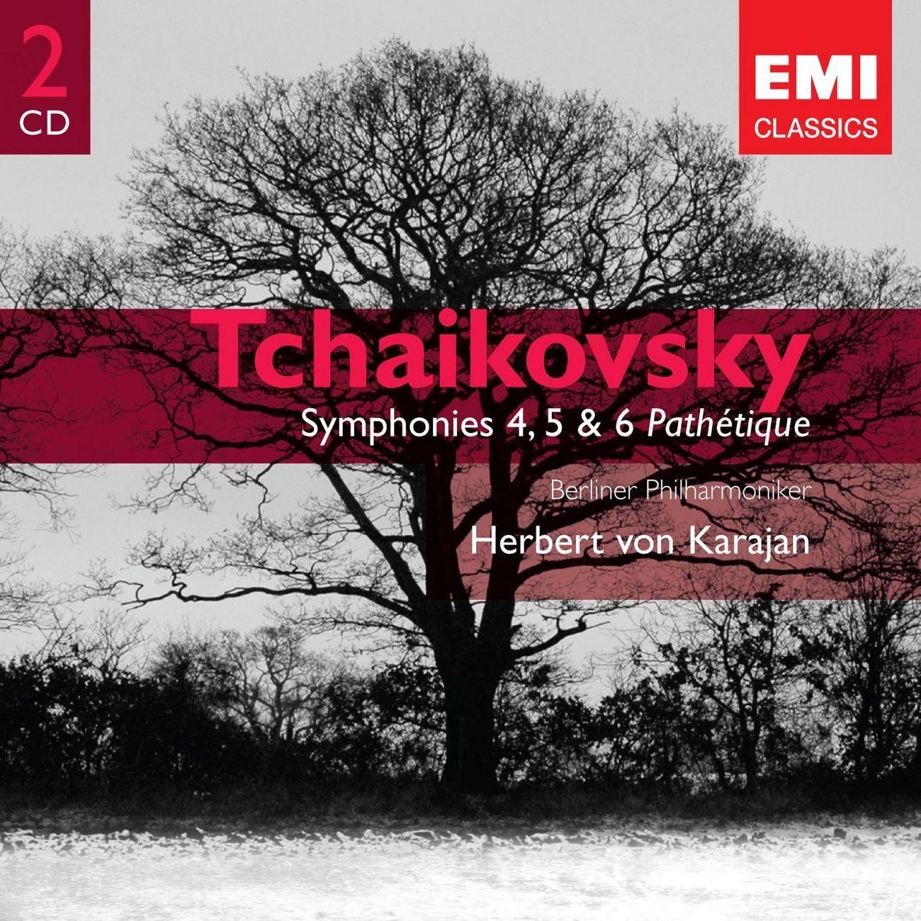 Herbert Von Karajan-Symphonies 4, 5 & 6 Pathetique-Pyotr Ilyich Tchaikovsky-2CD