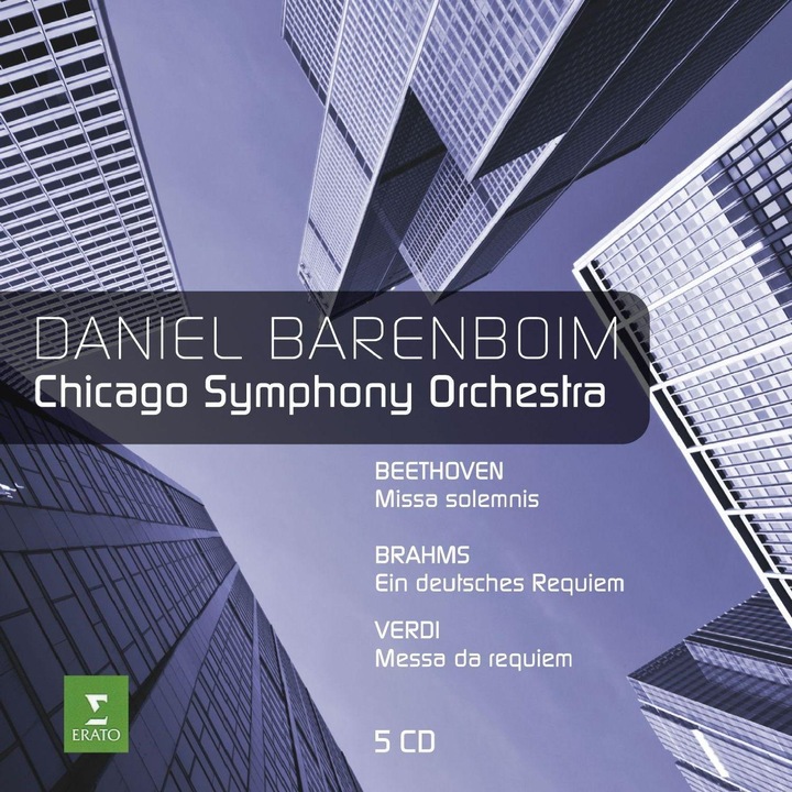 Daniel Barenboim-Chicago Symphony Orchestra & Barenboim Play-Ludwig van Beethoven, Johannes Brahms , Giuseppe Verdi-5CD