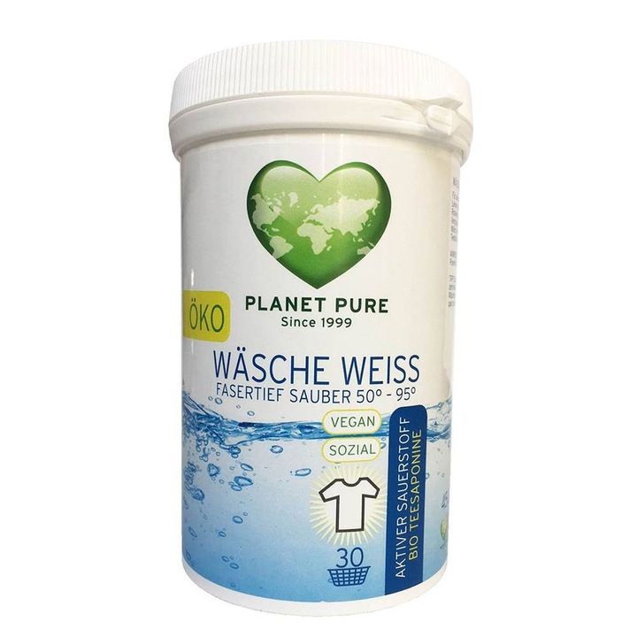 Екологична белина с активен кислород за устойчиви петна, Planet Pure, 450g