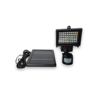 Proiector solar cu 60 leduri SMD, senzor de miscare, negru, fotocelula Proiector solar cu 60 leduri SMD, senzor de miscare, negru, fotocelula