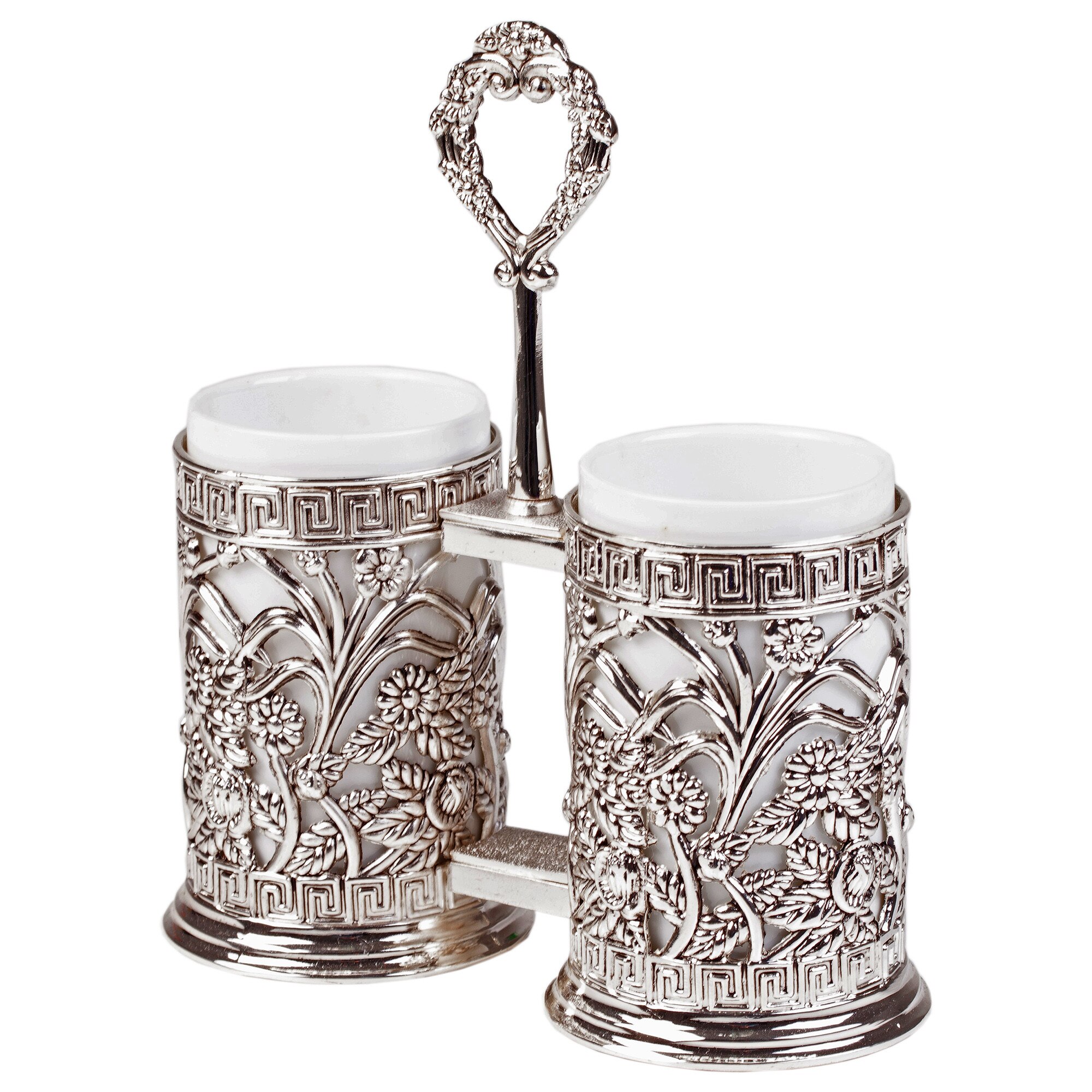 Suport tacamuri argintat