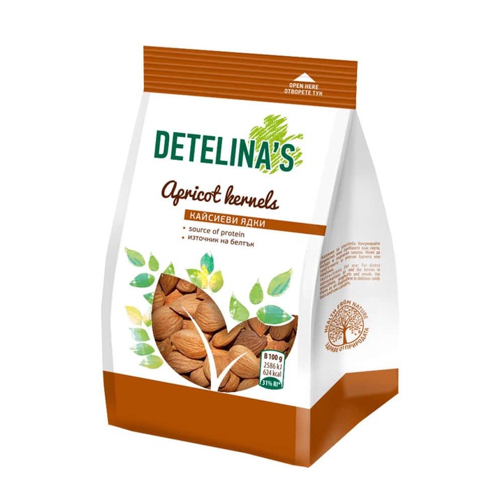 Кайсиеви ядки Детелина, сурови, 150 гр