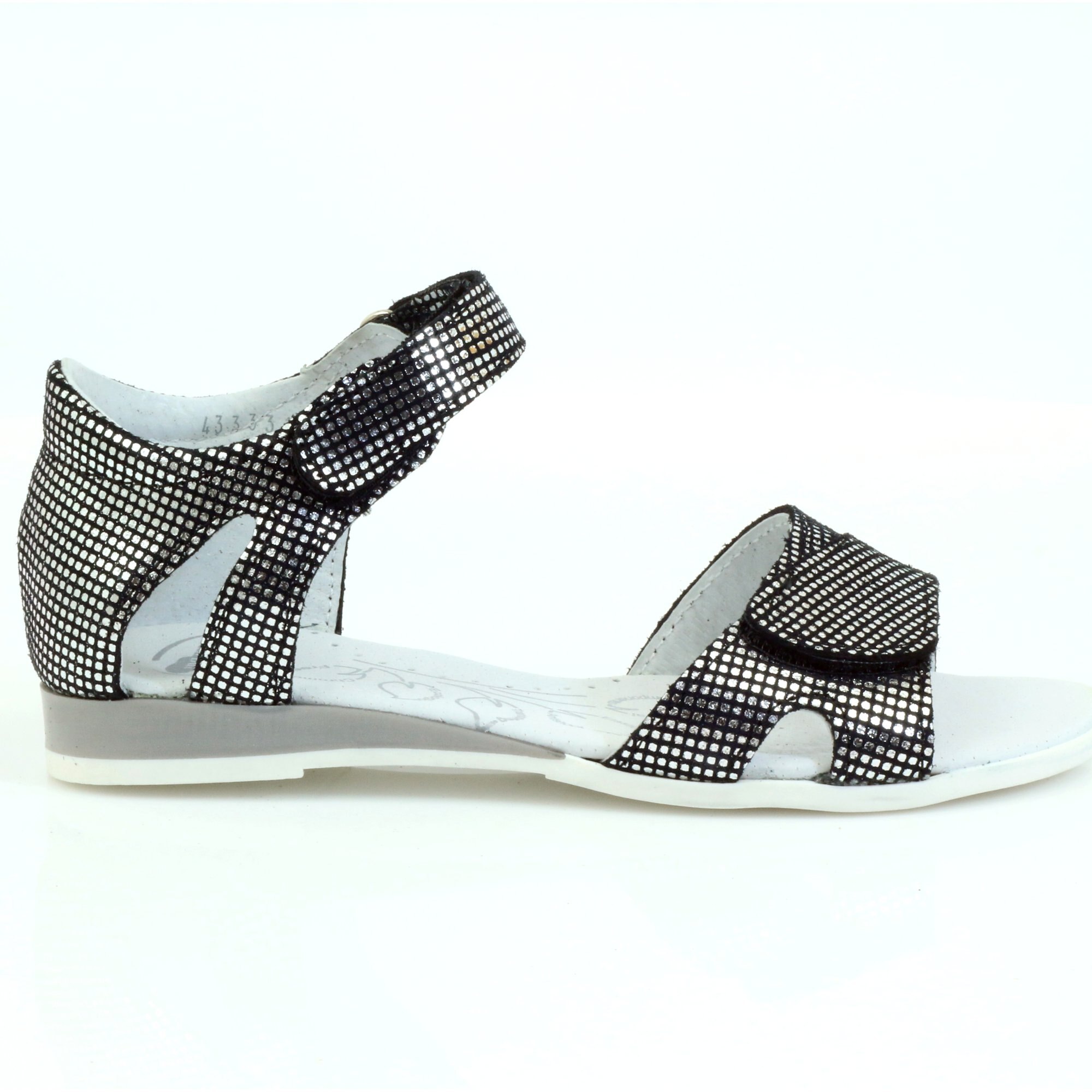 Ren But Sandale, Piele naturala, Negru, 32 EU