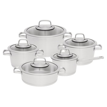 Set de gatit 10 piese Berghoff, inox Set de gatit 10 piese Berghoff, inox