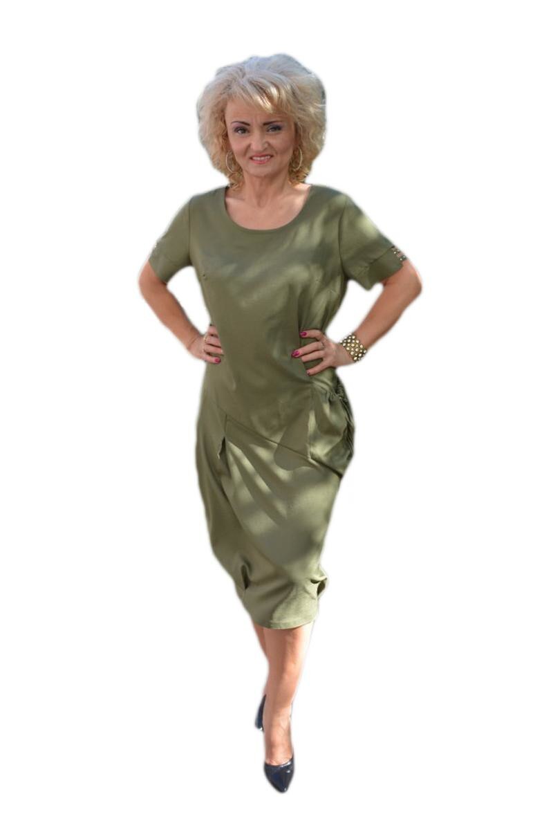 Rochie lejera de vara cu un croi modern, D&J Exclusive, Greenery