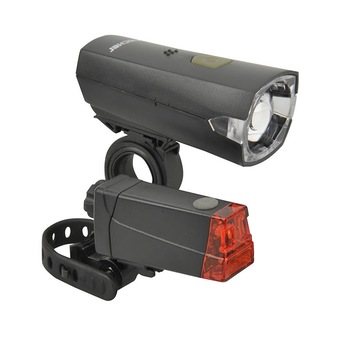Set iluminare LED pentru bicicleta Fischer, fixare rapida Set iluminare LED pentru bicicleta Fischer, fixare rapida