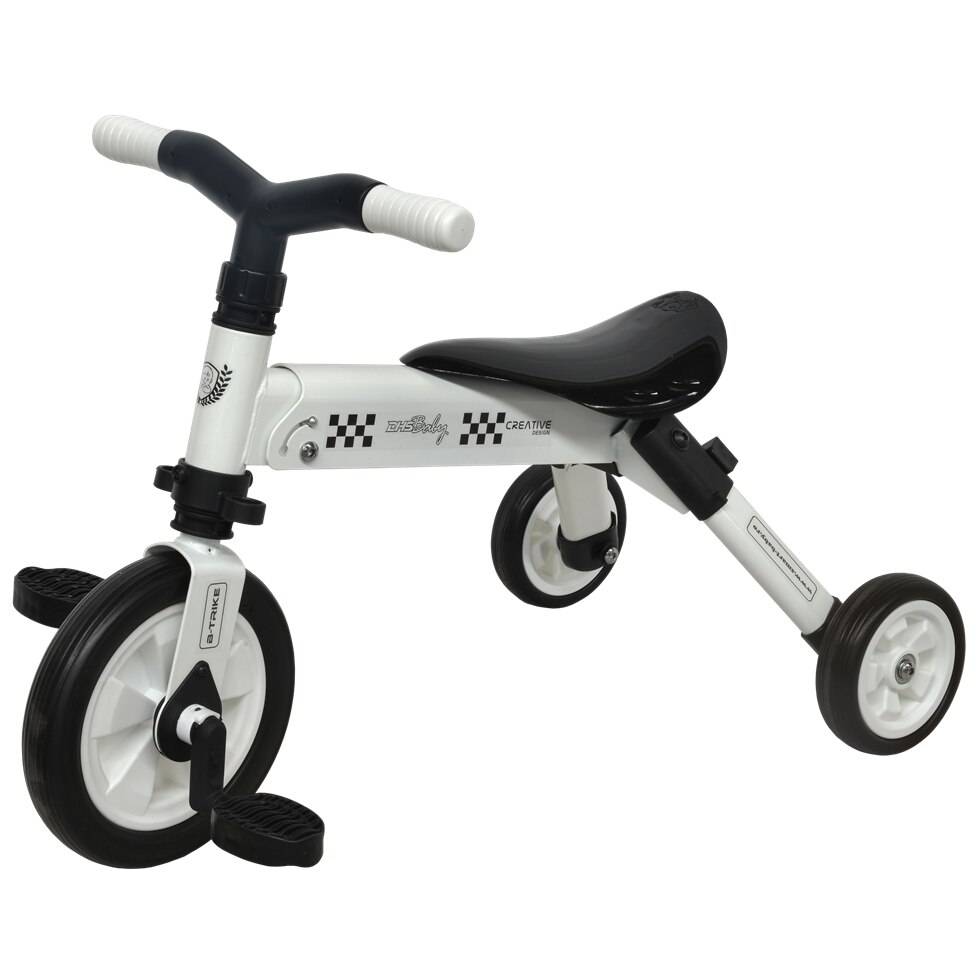 Tricicleta DHS 2 in 1 B-Trike, Alb
