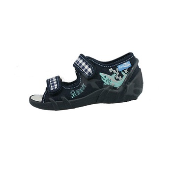 Sandale din panza pentru baieti Renbut 33-378AM2, Bleumarin Sandale din panza pentru baieti Renbut 33-378AM2, Bleumarin