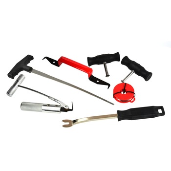 Set de 7 piese pentru demontarea profesionala (taiere) a geamurilor auto, Geko, G02700 Set de 7 piese pentru demontarea profesionala (taiere) a geamurilor auto, Geko, G02700