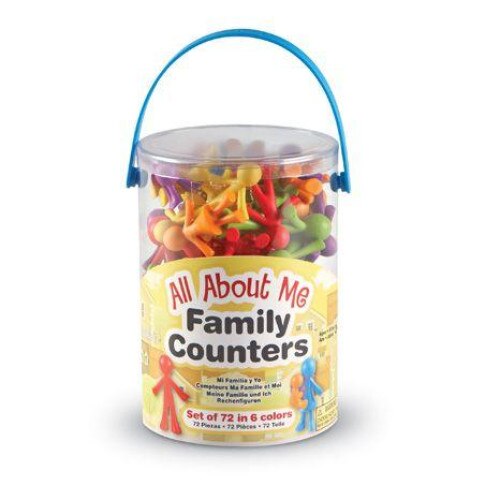 Set educativ Learning Resources Omuleti pentru numarat 72 piese in 6 culori Nebunici