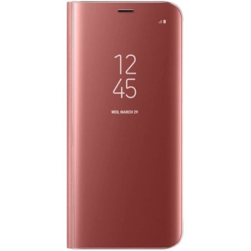 Metaphor President Two degrees Husa pentru Samsung Galaxy J3 2017 J330F Clear View Pink - eMAG.ro