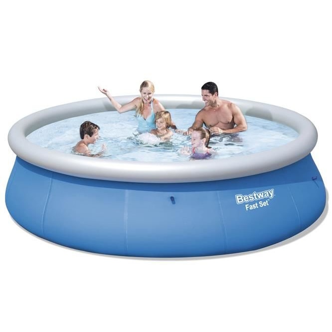Piscina Bestway cu inel gonflabil, strat Triplu PVC, dimensiuni 396x84cm, capacitate 7340L