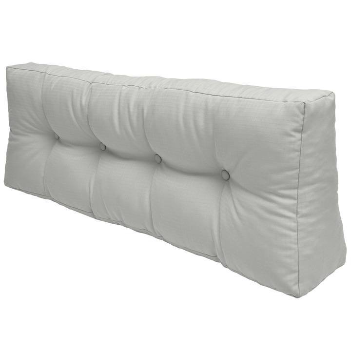 Raklapbútor LUX Beautissu ECO Elements OEKO-TEX 120x40x10/20 cm, Hát párna Szürke