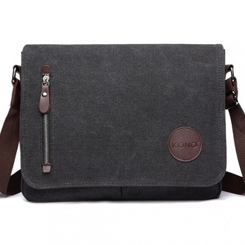 Geanta umar laptop barbati, Alex Negru Geanta umar laptop barbati, Alex Negru