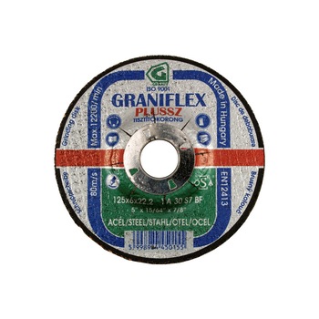 Disc de polizare pentru otel Granitflex plus de 150X6X22.23 mm Disc de polizare pentru otel Granitflex plus de 150X6X22.23 mm