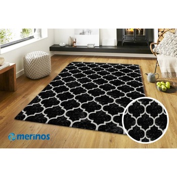 Covor Merinos, Elite 23085 91-Black 160x230, densitate covor 4.1 KG/m², grosime covor 25 mm, numar noduri pe m² 420000 Covor Merinos, Elite 23085 91-Black 160x230, densitate covor 4.1 KG/m², grosime covor 25 mm, numar noduri pe m² 420000