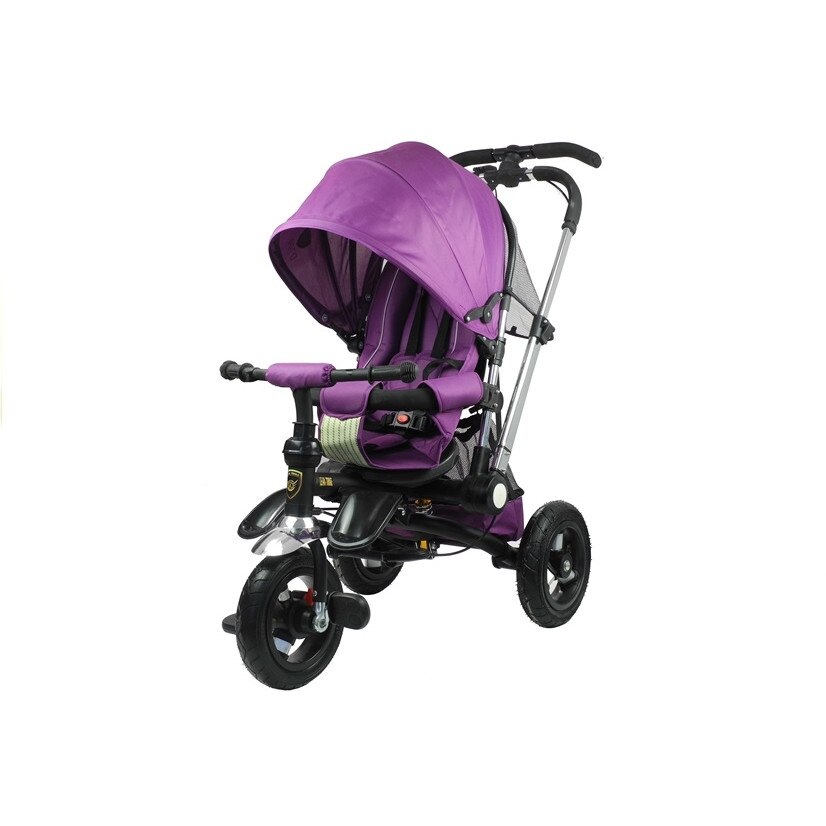 Tricicleta pentru copii Malipen, cu maner reversibil, violet