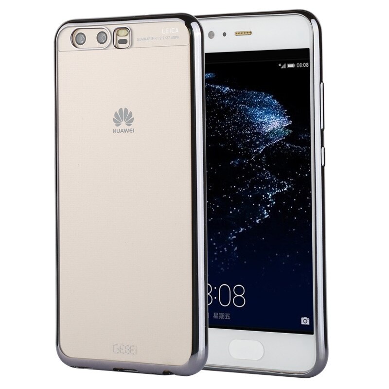 Husa Huawei P10 Silicon TPU Plating Ultra Thin - argintiu
