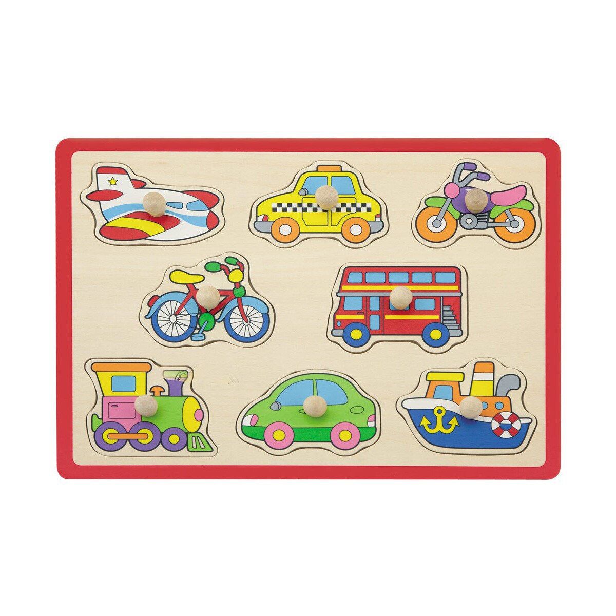 Puzzle din lemn Joueco -Mijloace de transport