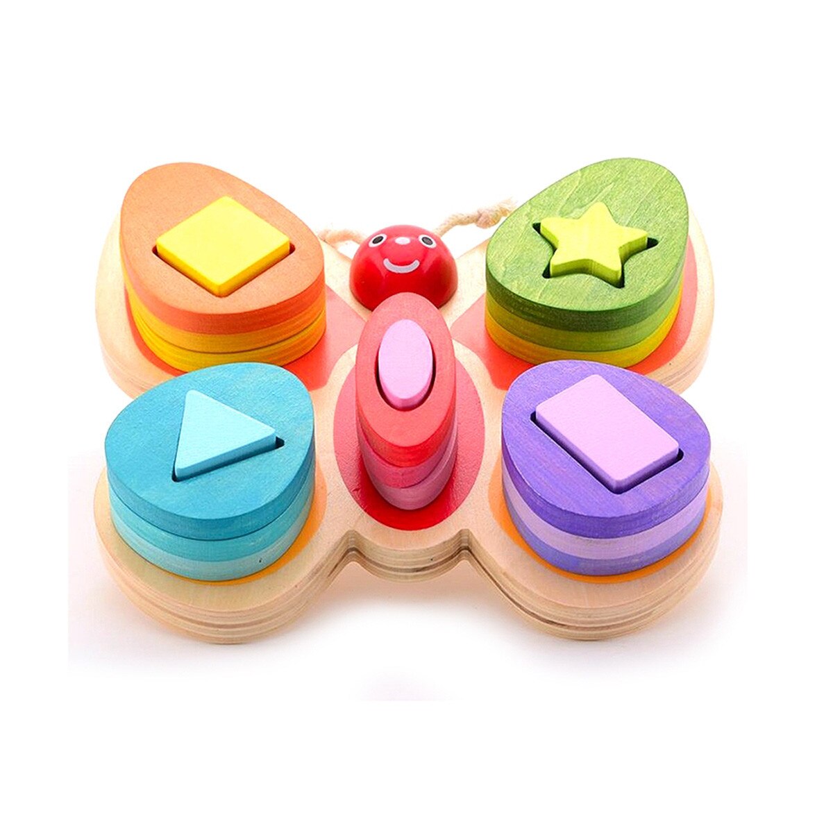 Jucarie din lemn pentru sortare Joueco- Fluture