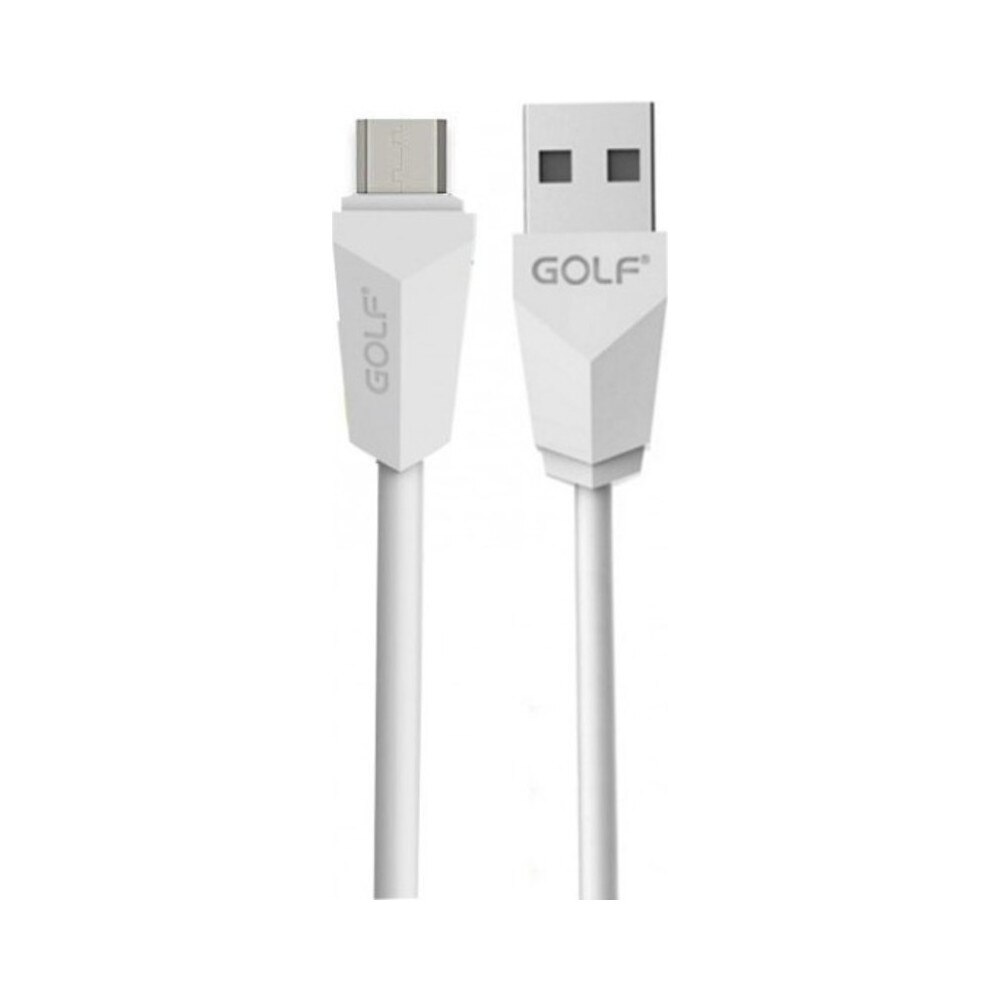 Cablu Golf LongDiamond MicroUSB 27M Alb - 2 metri