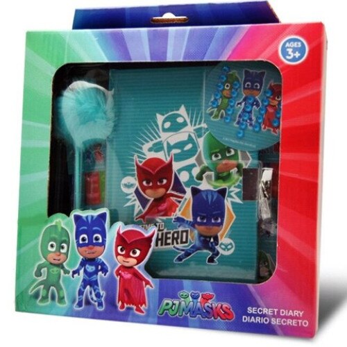 Set jurnal secret si accesorii Eroi in Pijama 5 bucati