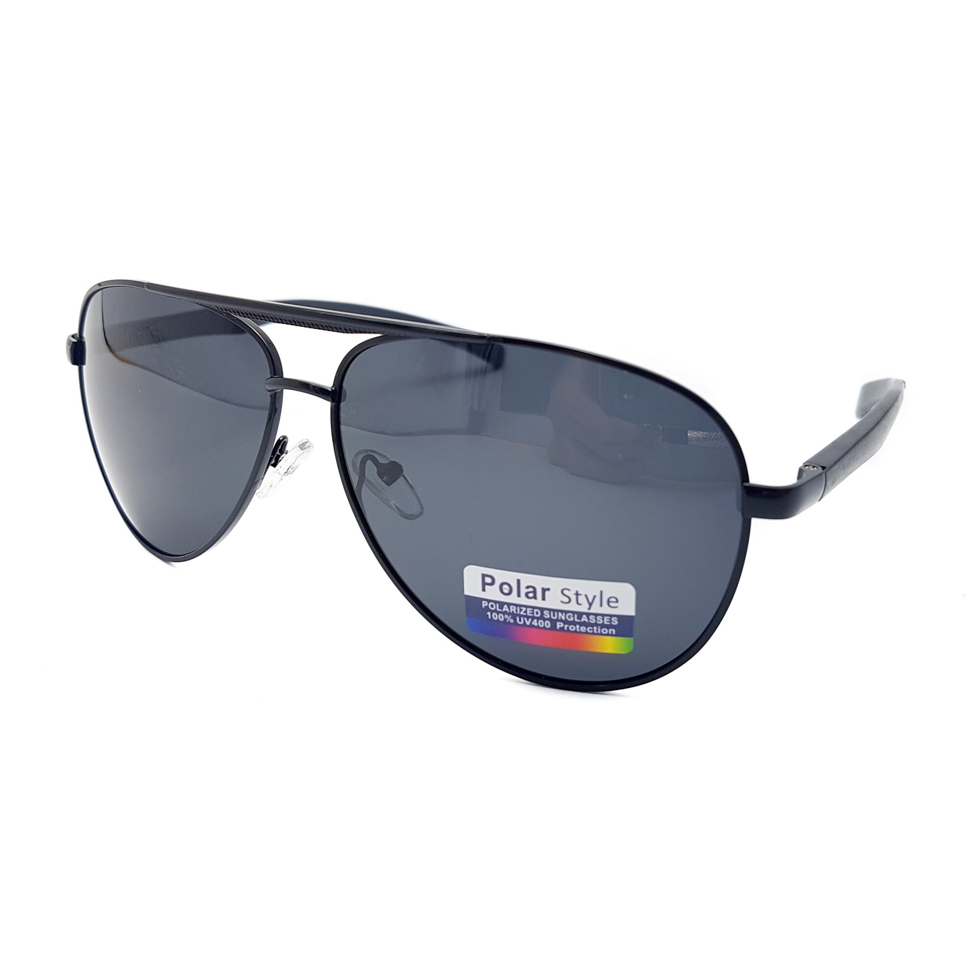 Ochelari de soare Polarizati, barbati, negru, brat aluminiu, P1016C1