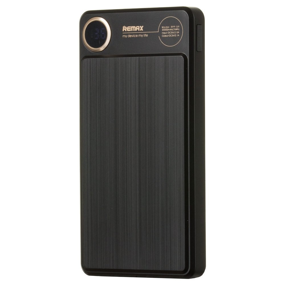 Remax Kooker RPP 59 2 x USB Power Bank Külső Akkumulátor 20000mAh 2.1A Fekete Remax Kooker RPP 59 2 x USB Power Bank Külső Akkumulátor 20000mAh 2.1A Fekete