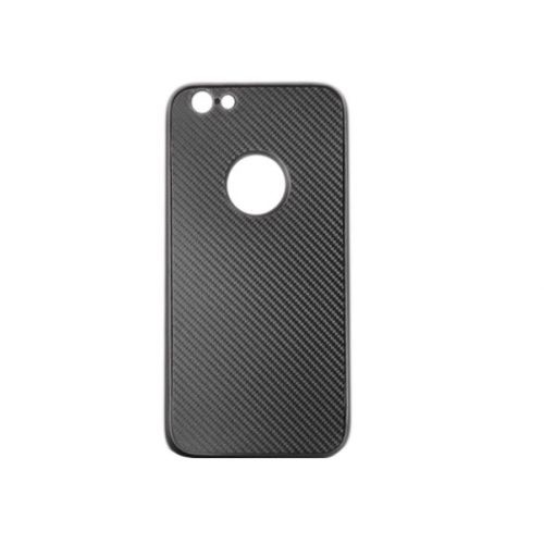 Capac de protectie Full Cover 360° Carbon pentru iPhone 5 / 5S / SE, TPU cu aspect carbon, negru