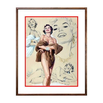Tablou Poster, Vintage Pin-Up - VP-004, 40 x 50 cm Tablou Poster, Vintage Pin-Up - VP-004, 40 x 50 cm