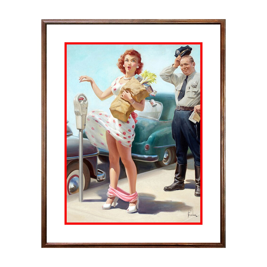 Tablou Poster, Vintage Pin-Up - VP-024, 40 x 50 cm