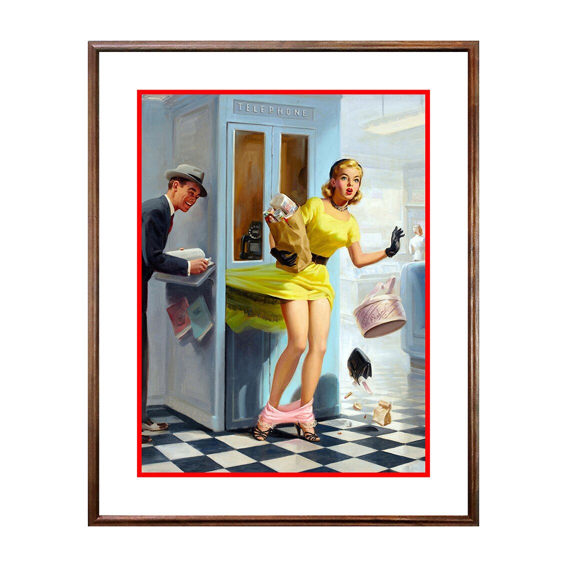 Tablou Poster, Vintage Pin-Up - VP-025, 40 x 50 cm