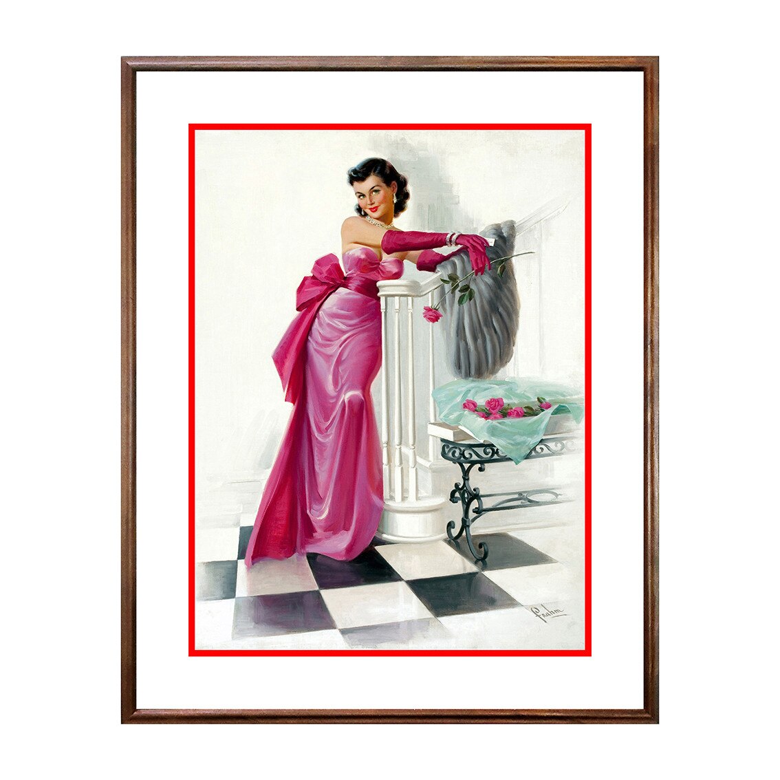 Tablou Poster, Vintage Pin-Up - VP-034, 40 x 50 cm