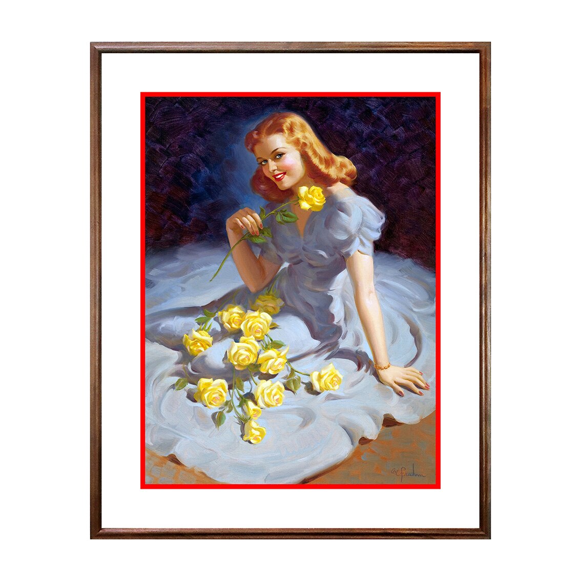 Tablou Poster, Vintage Pin-Up - VP-036, 40 x 50 cm