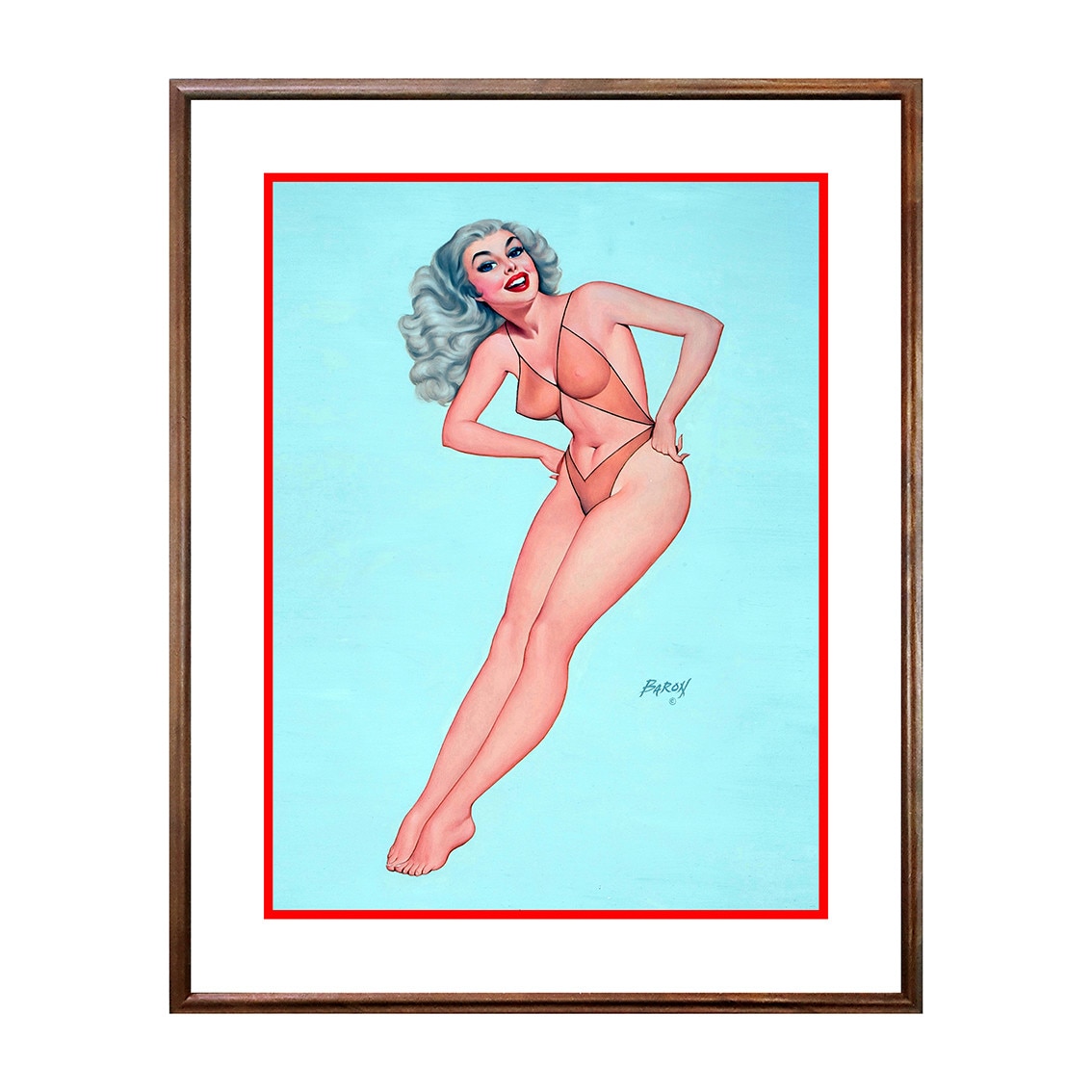 Tablou Poster, Vintage Pin-Up - VP-056, 40 x 50 cm