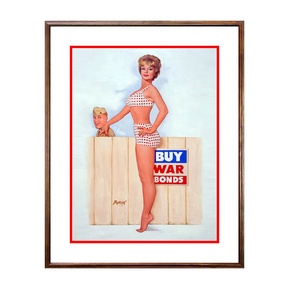 Tablou Poster, Vintage Pin-Up - VP-063, 40 x 50 cm